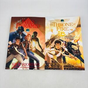 Kane Chronicles Graphic Novels 1-2 Red Pyramid Throne of Fire Rick Riordan